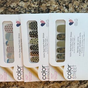 Color Street Patriotic and Camouflage Nail Strips